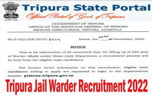 Tripura Jail Warder Recruitment 2022