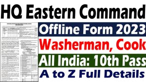 Indian Army HQ Eastern Command Recruitment 2023