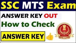 SSC MTS Answer Key 2023 
